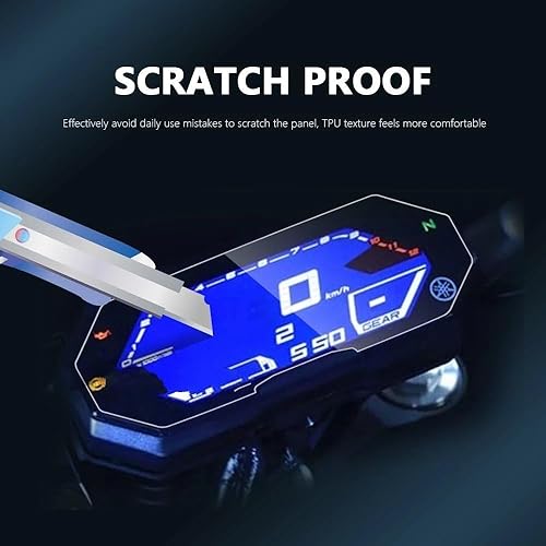 Miniatura 5 de Motobikes Screen Protector Motorcycle Scratch Cluster Screen Dashboard Protection Instrument Film For Yam&aha MT-07 MT07 FZ-07 FZ07 MT FZ 07 2021 -