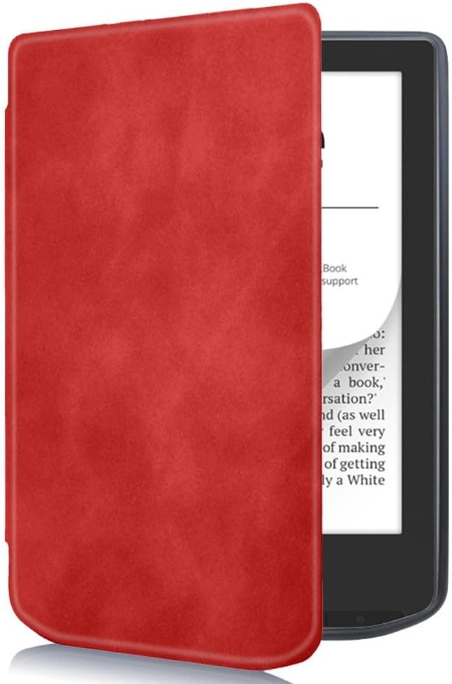 Compatible with Vivlio Light HD/Light 6-inch Tablet case, Full Coverage Ultra Slim Leather Cover Case with Folding Cover Rugged (Black)