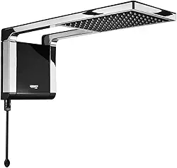 Chuveiro Acqua Storm Ultra 220V 7800W, Lorenzetti, 7510054, Preto/Cromado, Pequeno