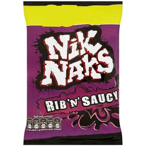 Nik Naks Rib 'n' Saucy Flavour Crisps 38g Case of 28 Cover