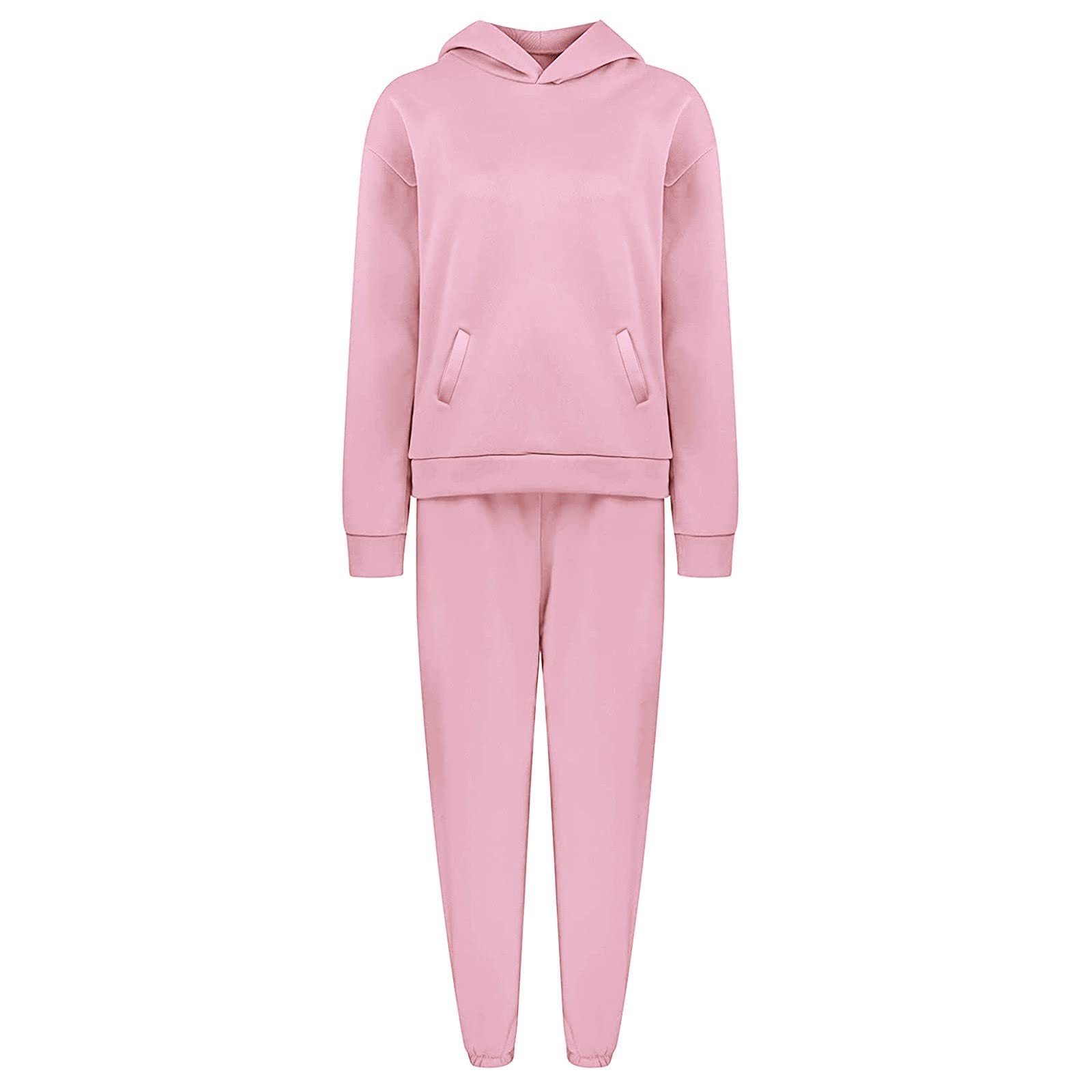 Generisch Ensemble de sport amusant à manches longues pour femme - Sweat à capuche et pantalon long