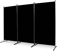 Vista 7 de JVVMNJLK Indoor Room Divider, Portable Office Divider, Room Divider Wall Screen 3 Panel, Folding Partition Privacy Screen Walls Dividers for Room