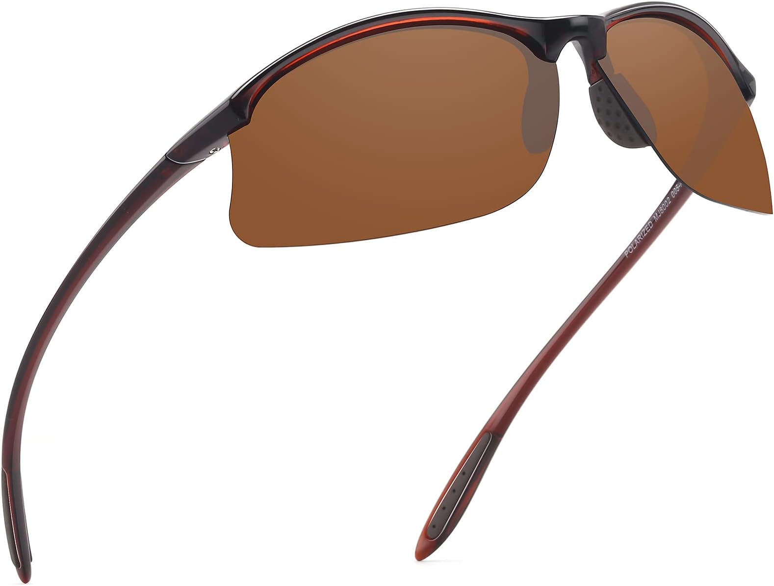 JULI Polarized Sports Sunglasses for Men Women Tr90 Unbreakable Frame for Running Fishing Baseball Driving 8002