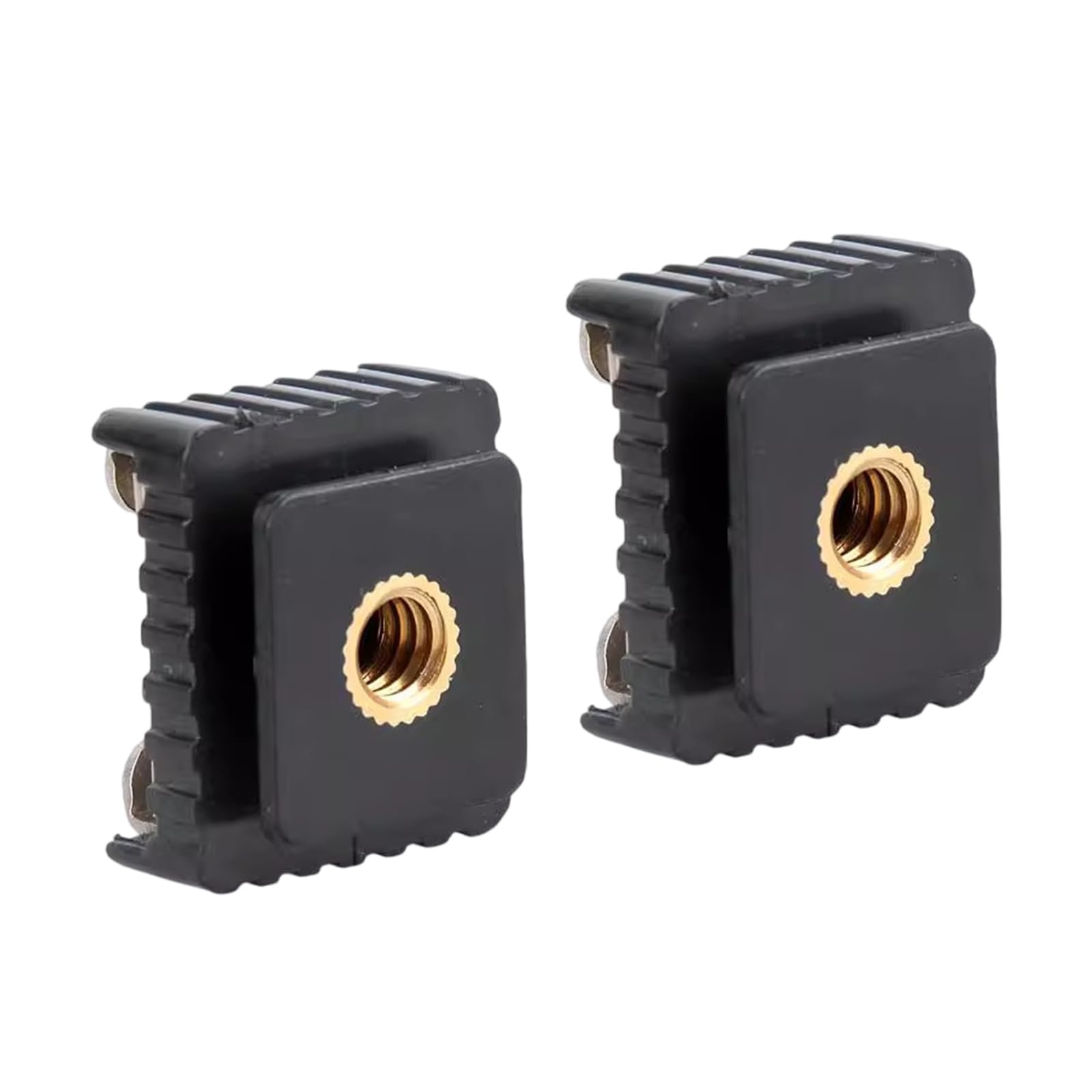 ZHOUYQX 2Pieces Flashing Hot Shoe Mount Adapter Flashing Cold Hot Shoe Bracket Mount Adapter 1/4inch Screw For Studio Tripod Photog
