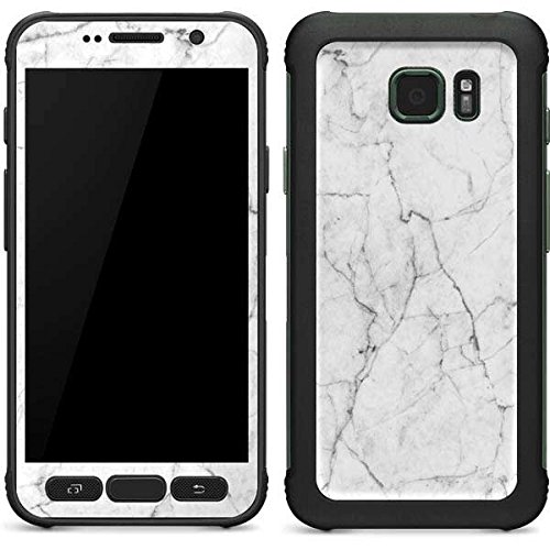 Skinit Decal Phone Skin Compatible with Samsung Galaxy S7 Active - Officially Licensed Skinit Originally Designed White Marble Design