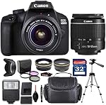 Canon EOS 4000D DSLR Caméra avec EF-S 18-55mm f/3.5-5.6 III Lentille + Deluxe Accessoire Bundle