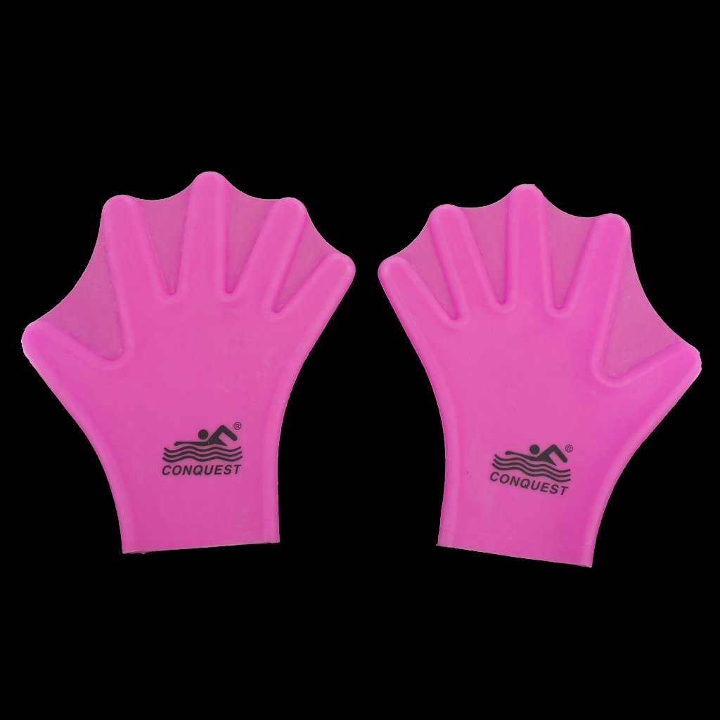 Gants de natation 1 paire de gants palmés de natation antidérapants demi-doigts gants d