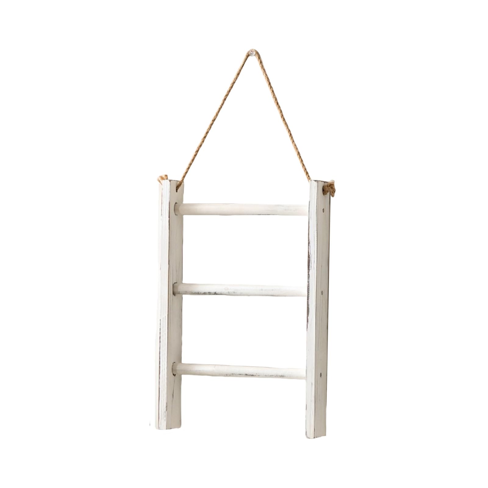 Obotsnoi Ladder Towel Rack Wood Bathroom Shelf for Home Decoration and Space Saving Storage Home Decoration Towel Holder