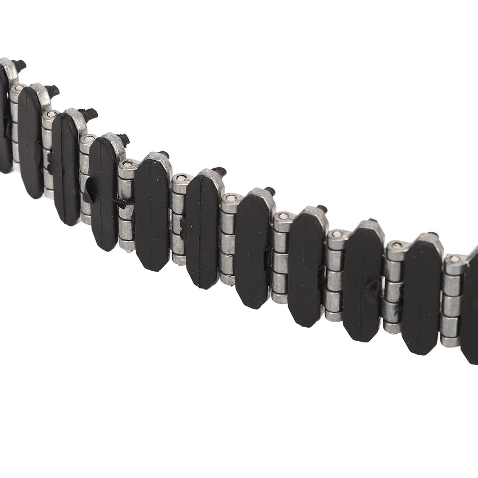 Cadena de Oruga de Tanque RC, Cadena Transportadora de Oruga de Plástico de Aleación de Aluminio para Cadena de Rueda de Oruga WPL E 1 GAZ 71 RC