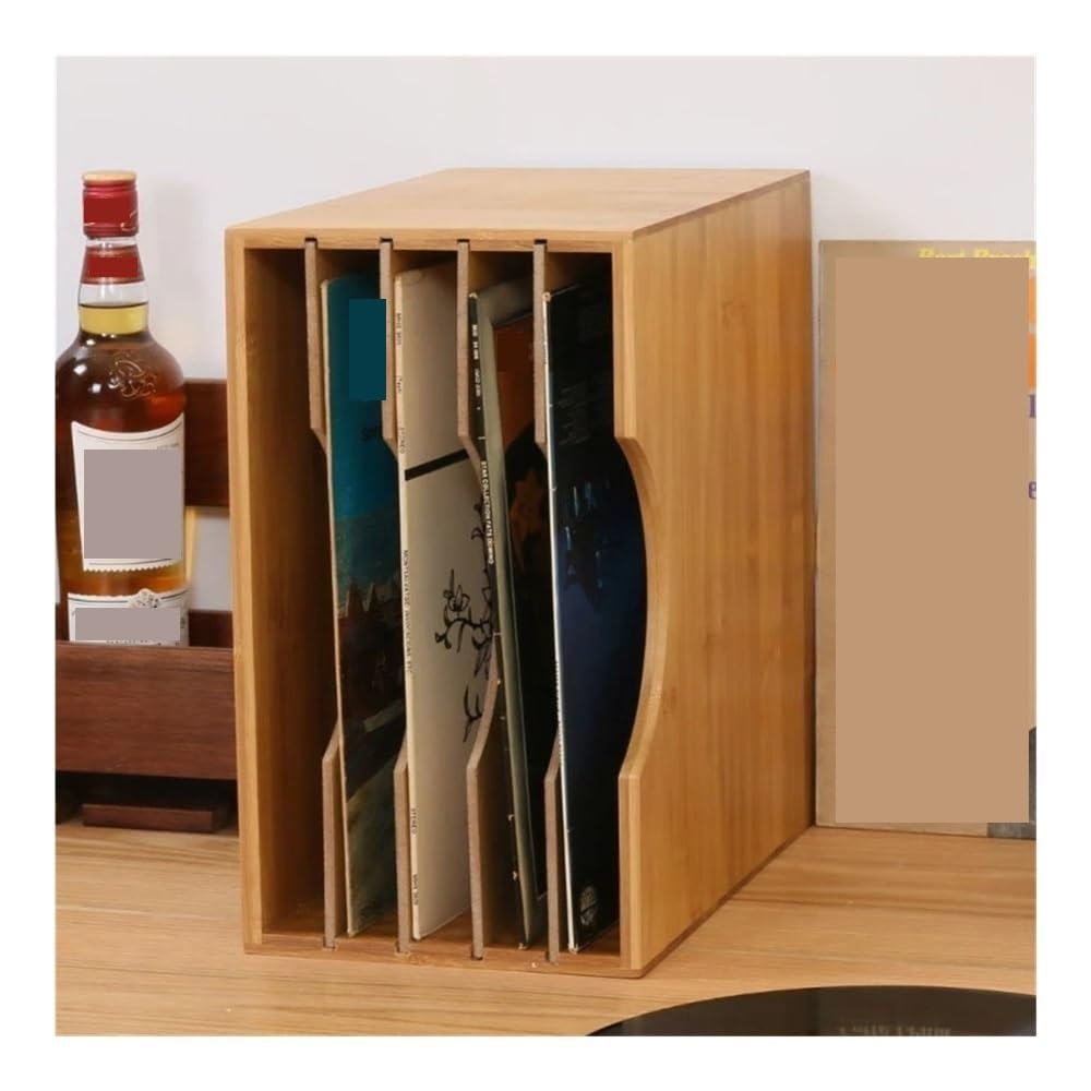 Stojak na płyty CD Organizer na płyty CD Nostalgiczne pudełko na kasety Regał na płyty Drewniany stary pulpit do przechowywania dokumentów