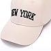 WODXCOR 4 Piece of Fashion Baseball Cap New York Embroidery 100% Cotton Adjustable Dad Hat Men and Women(4 Color)