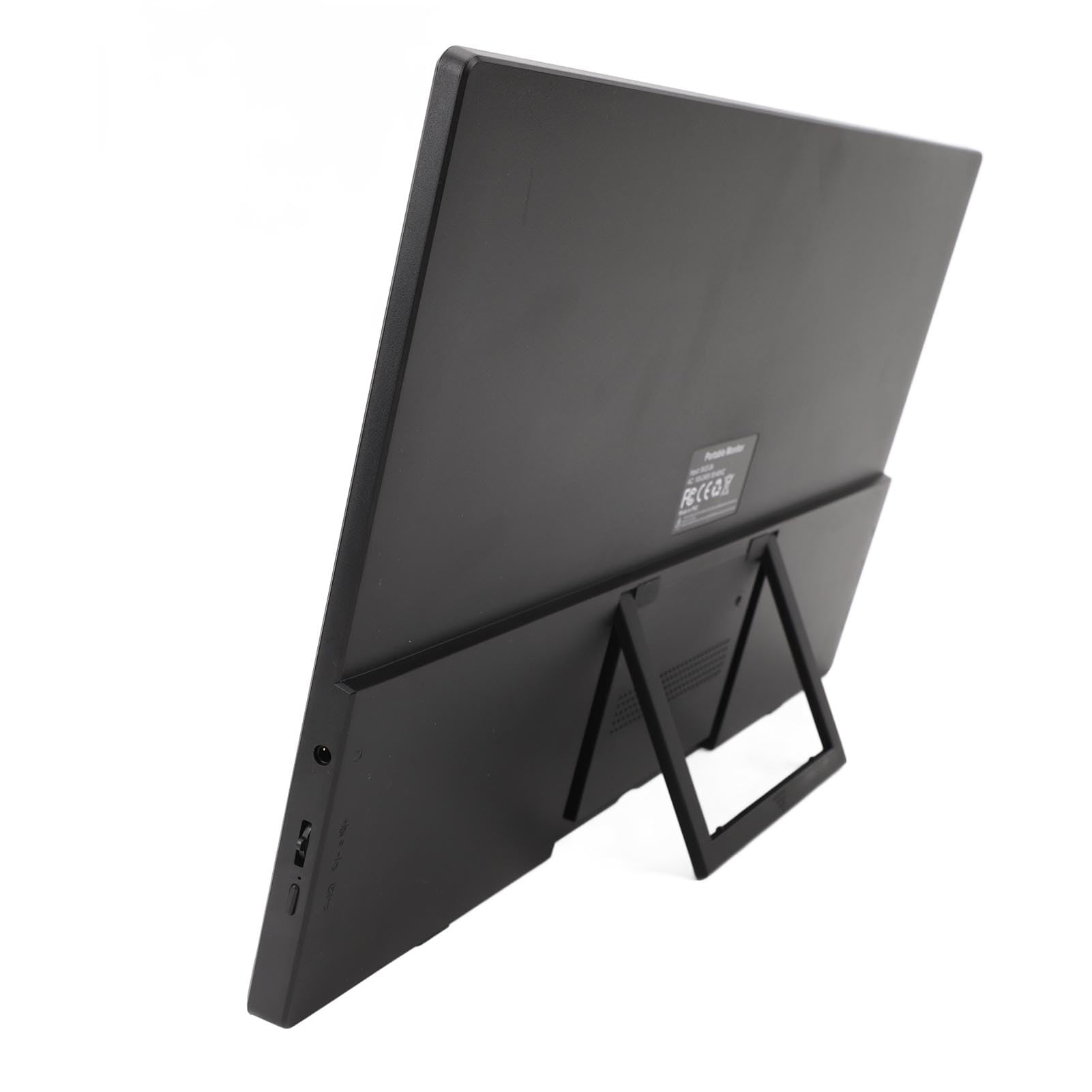 Alvinlite Moniteur Portable, Moniteur de Bureau de Jeu Ultra Fin IPS 15,6 Pouces, écran Tactile USB C 1920 x 1080P, écran LCD rafraîchi 60 Hz, Moniteur Externe pour Ordinateur
