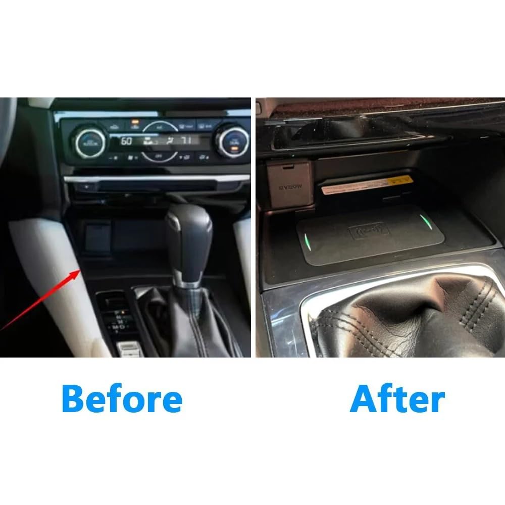 Chargeur sans fil de voiture adapté for Mazda 6 ATENZA 2014 – 2018, support de téléphone, accessoires de Charge rapide, plaque de Charge Mobile, intérieur