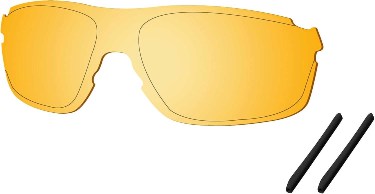 SAUCER Premium Replacement Lenses & Earsocks for Oakley EV Zero Pitch OO9383 Sunglass