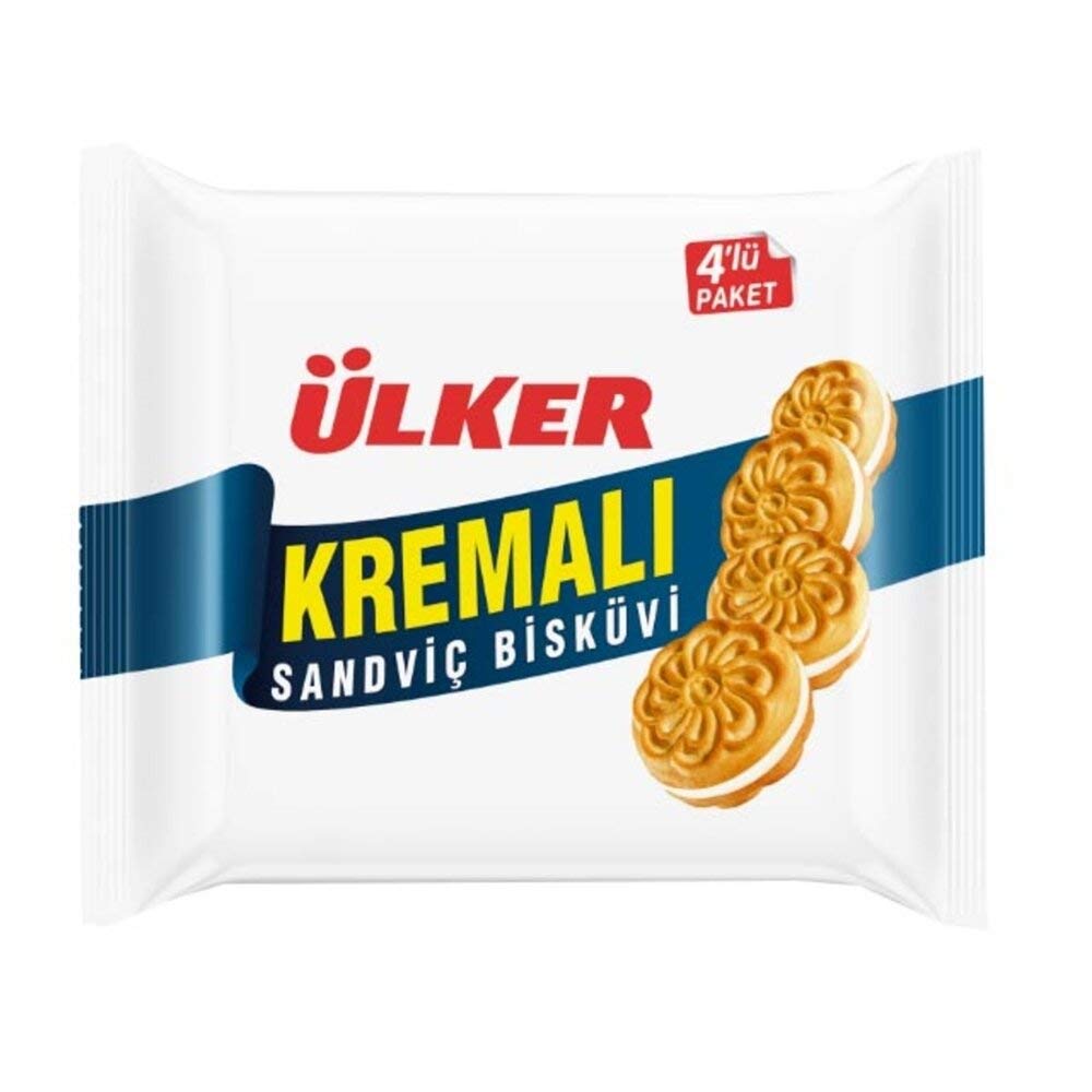 Ülker Kremalı Bisküvi Sade 4x61Gx11