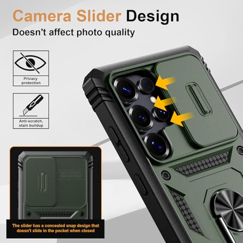 Coque Galaxy S24 FE vert kaki rigide multicouche béquille intégrée - 2