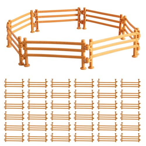 Silkwish 70 Stück Pferdezaun Spielzeug - Mini Farm Zaun für Kinder - DIY Pferd Corral Fechten Zubehör, Mini Bauernhoftiere Dekorationsbedarf für Pferd Stall Nutztier Scheune Zaun Silkwish 70 Stück Pferdezaun Spielzeug - Mini Farm Zaun für Kinder - DIY Pferd Corral Fechten Zubehör, Mini Bauernhoftiere Dekorationsbedarf für Pferd Stall Nutztier Scheune Zaun