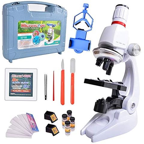 Kit de microscopio de Ciencia para niños con Luces LED Cover