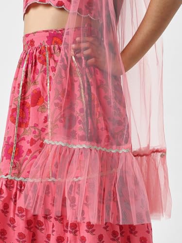 Image of Nautinati Girls Lehenga Choli Set