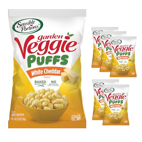 Sensible Portions Veggie Puffs, White Cheddar