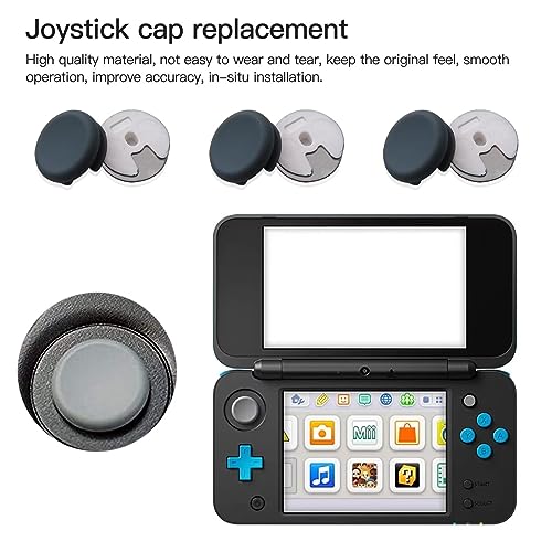 Image of XSPANDER 6-Pack Analog Joystick Cap Thumb Stick Grip Cover Circle Pad Button Replacement Repair Part for Nintendo 3DS, 3DS XL, New 2DS, 2DS XL, 2DS, 3DS