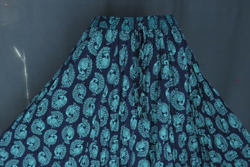Image of Premium Long Skirt | Stylish Long Crushed Cotton & Unique Prints | Floor Length Skirt for Women | Elastic Waist Premium Maxi Skirt - Comfortable Casual Wear