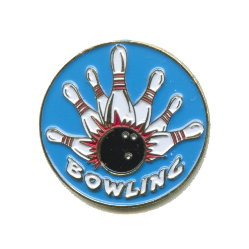 Bowling Quilles Bowling Pin Cône Boule en métal Bouton Badge Pin Badge 133