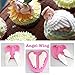 HiParty 3Pcs/Set Mini Angel Baby & Wings Fondant Molds Angelic Cherub Silicone Cake Decorating Tools Polymer Clay Molds for Boy Baby Shower Baptism CupCake Topper Decoration Favors