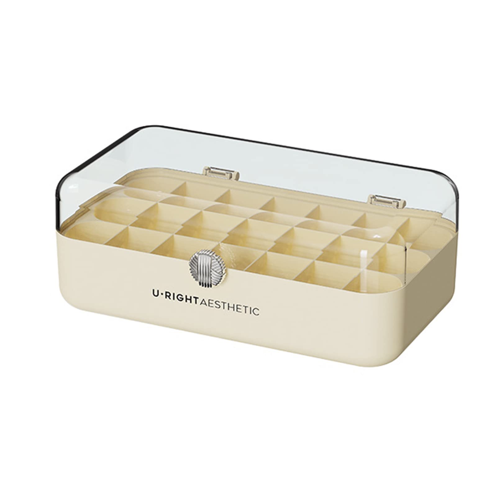 Nucelit Large Capacity Jewelry Storage Box Compartment Organization Holder Supplies for Home Bedroom Dormitory Desktop Organize Display Stand