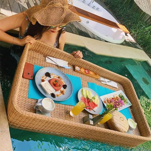 Bandeja Flotante para Piscina Bandeja Flotante Bandeja Flotante Mesa Bar Flotadores para Piscina para Adultos para Bancos de Arena Spas Baños y Fiestas Bandeja
