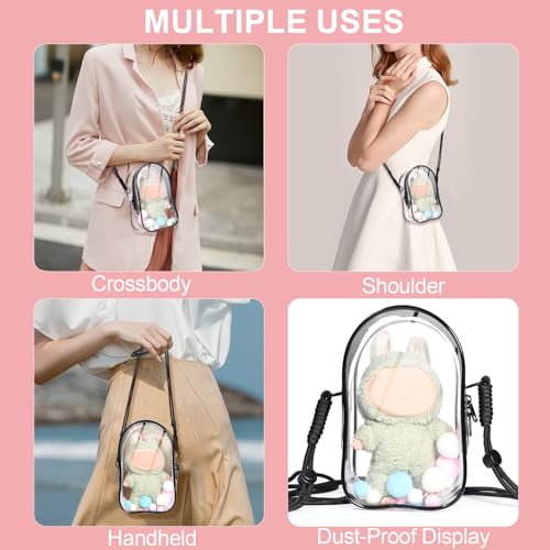 Image of AICase Protective Case for Labubu Plush Doll,Clear Bag for Stadium Events Crossbody Doll Bag Accessories Stadium Approved Clear Purse for Kpop Ozzy Stray Ateez Saja Concerts Sports Festivals 2