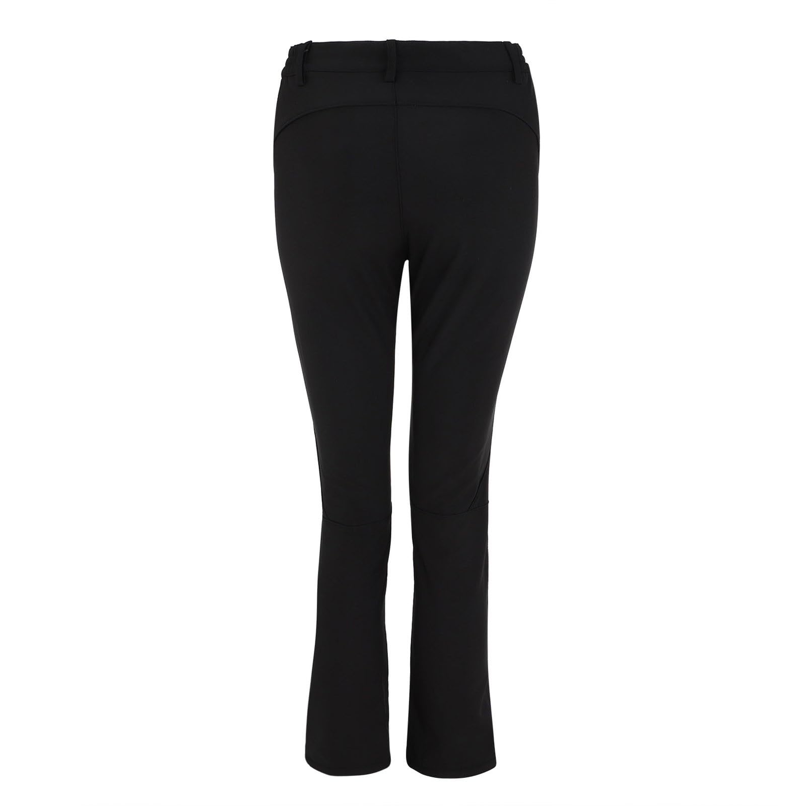 Pantalones de lluvia impermeables con forro polar para mujer, senderismo, pesca, elásticos, cintura alta