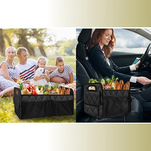 Organisateur de rangement pour coffre en Oxford 600D rigide et durable