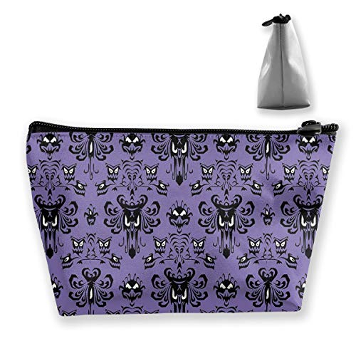 Cosmetics Bags, Waterproof Toiletry Pouch Portable Hand-held Small Makeup Purse with Zipper for women Travel Purse(Happy Halloween)