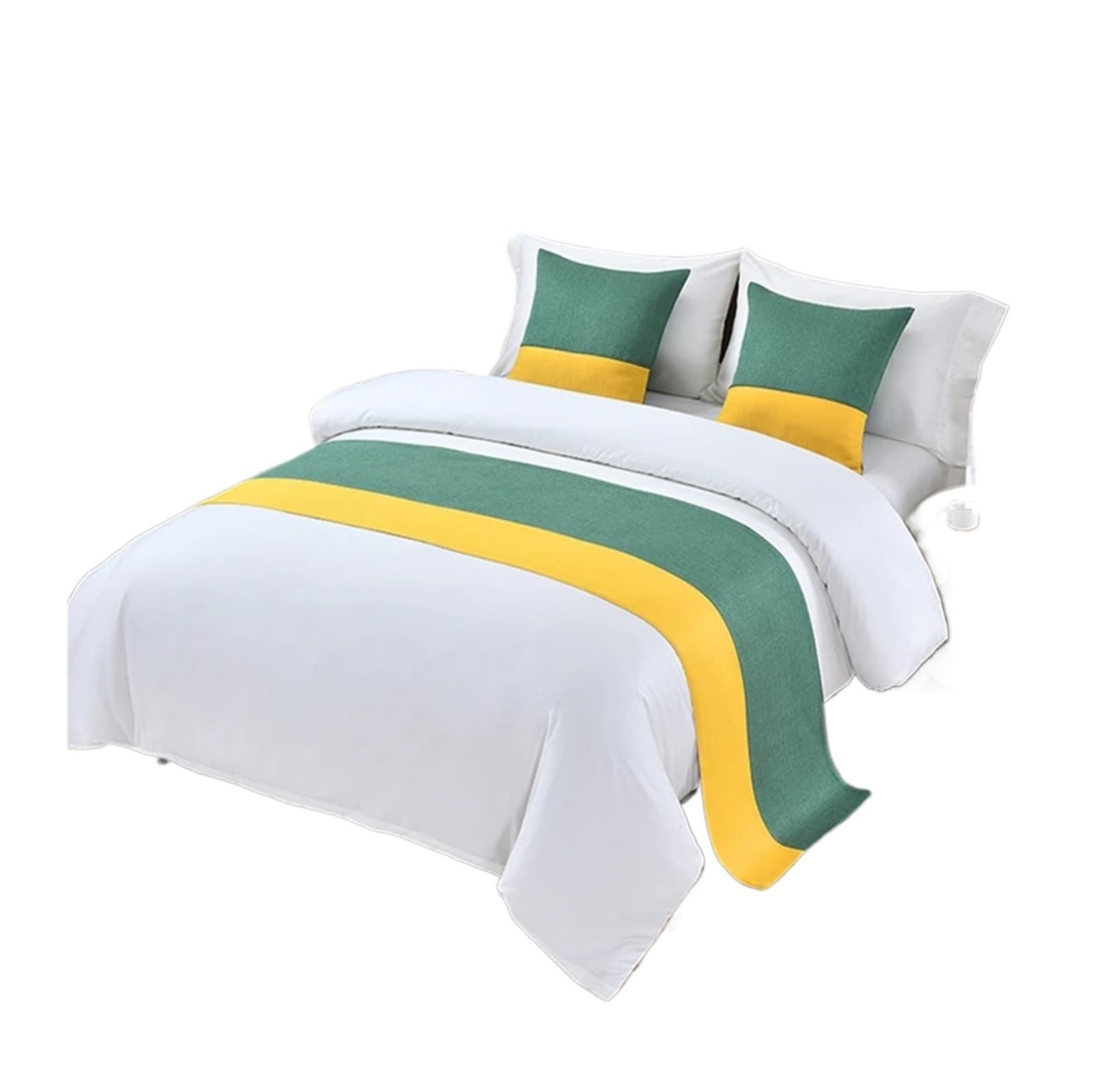 SHENJMAI Bed Runner Bed Table Runner Flag Hotel Cupboard Bedding Decor for Home Parlor Wedding Room(I,50x180cm)