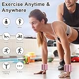 TOPESCT Wearable Wrist Ankle Weights Set of 2(1 lb/2 lbs Each),Adjustable Arm Weighted Bracelet for Strength Training Walking Running Pilates Jogging Yoga (Pink, 1lb/each) - Image 3