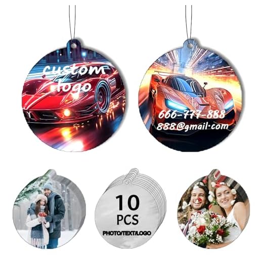 Ambientadores para Coche Personalizados 2 Lados - Lote de 10/20/50/100 Unidades al por Mayor ¡Crea tu Diseño con Foto, Texto y Logo! (Redondo)