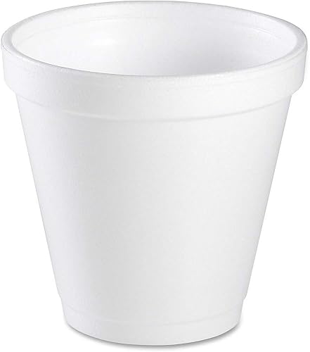 Vasos de espuma de 4 onzas para frío/calor 50 / bolsa en color blanco