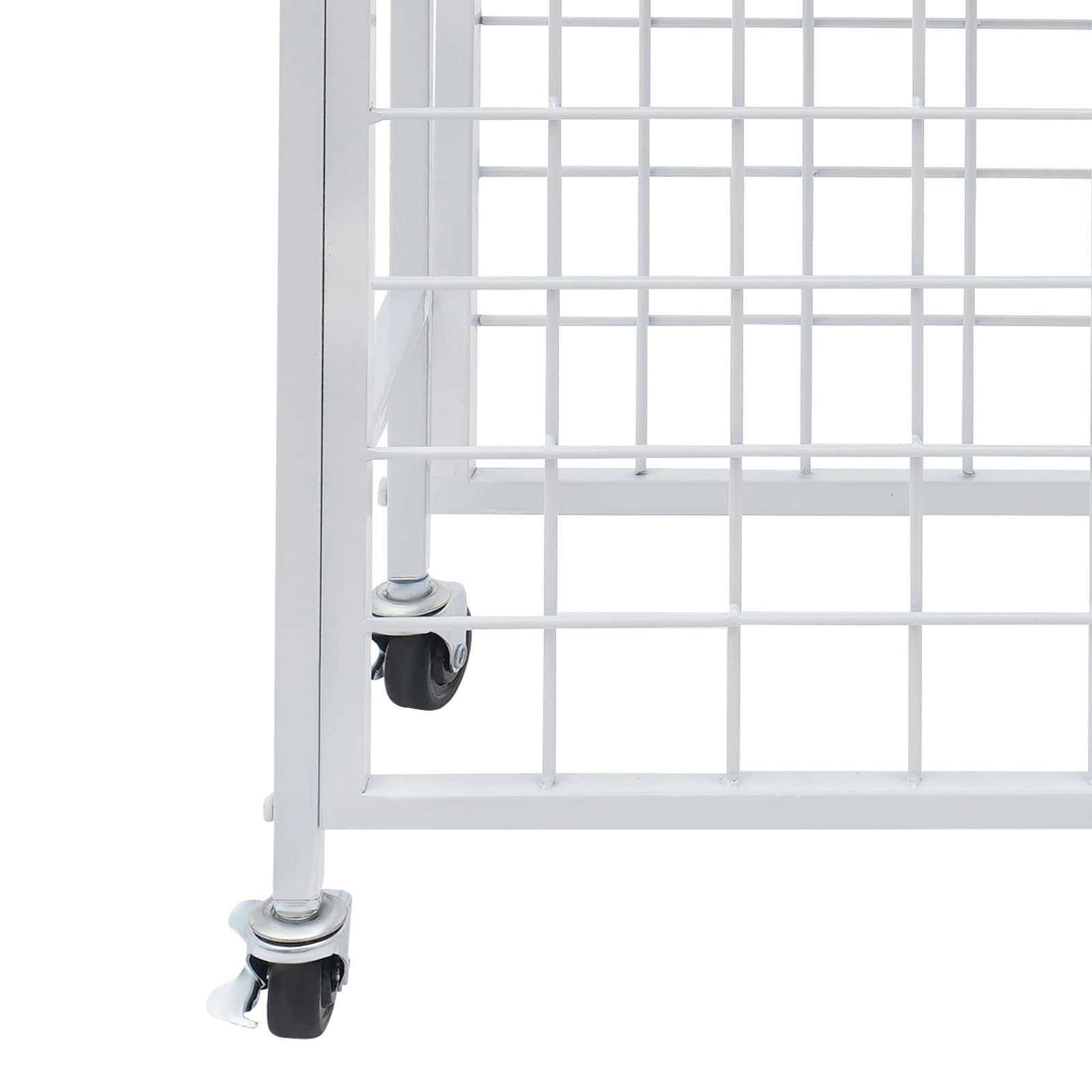 Porte-rouleaux de papier en vinyle - Chariot de rangement avec 70 supports pour rouleaux de vinyle - Organisateur de bricolage et rangement pour salle de bricolage - Blanc