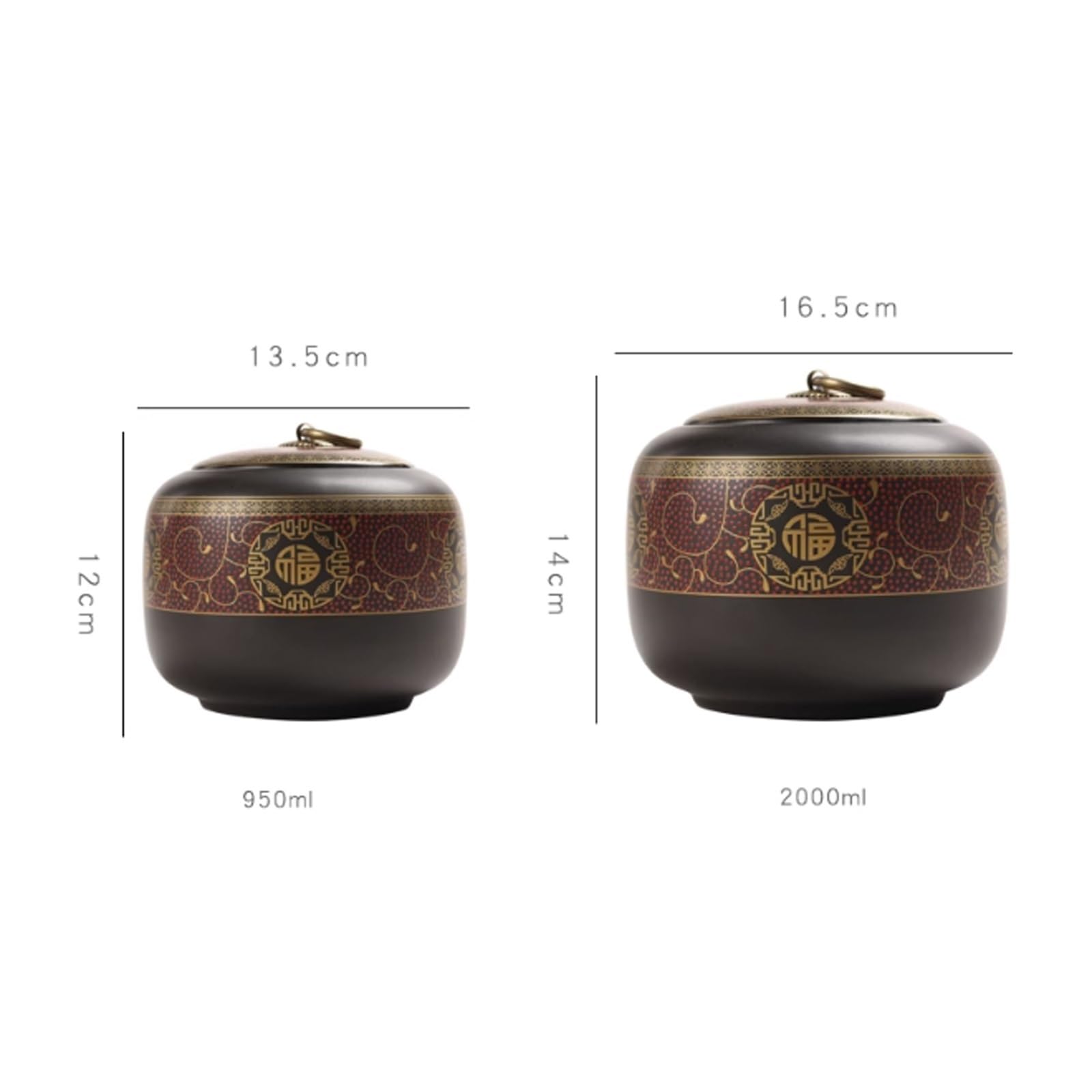 pojemnik na herbatę Dekoracyjny ceramiczny czajniczek w stylu vintage, sypkie cukierki(Green,Duży)