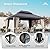 SUNSHINE VALLEY 12'x16' Hardtop Gazebo, Permanent Aluminum Outdoor Gazebo with Galvanized Steel Double Roof & Gutter System, Heavy Duty Patio Pavilion Canopy with Netting and Curtains for Deck, Garden