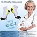 CHARMKING Graduated Compression Socks for Women & Men Circulation 15-20 mmHg is Best for Athletic, Running, Flight Travel, Pregnant, Cycling (Multi 01,S/M)