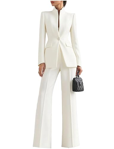 Women's Two Pieces Suit One Button Jacket and Pants Tuxedos