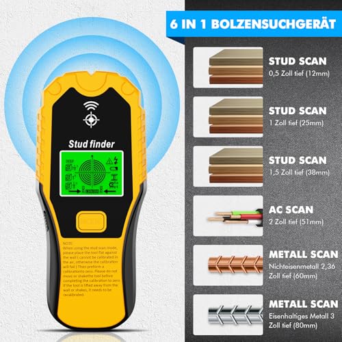 Leitungssucher Ortungsgerät Leitungssuchgerät Stromleitungsfinder metallsuchgerät Kabelfinder...