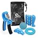 Hand Gripper Strengthener 5 Pack Adjustable Hand Grip Resistance Finger Exerciser, Finger Stretcher,Hand Therapy Ball & Exercise Ring Hand Finger Wrist Forearm Therapy Exerciser by Benificer