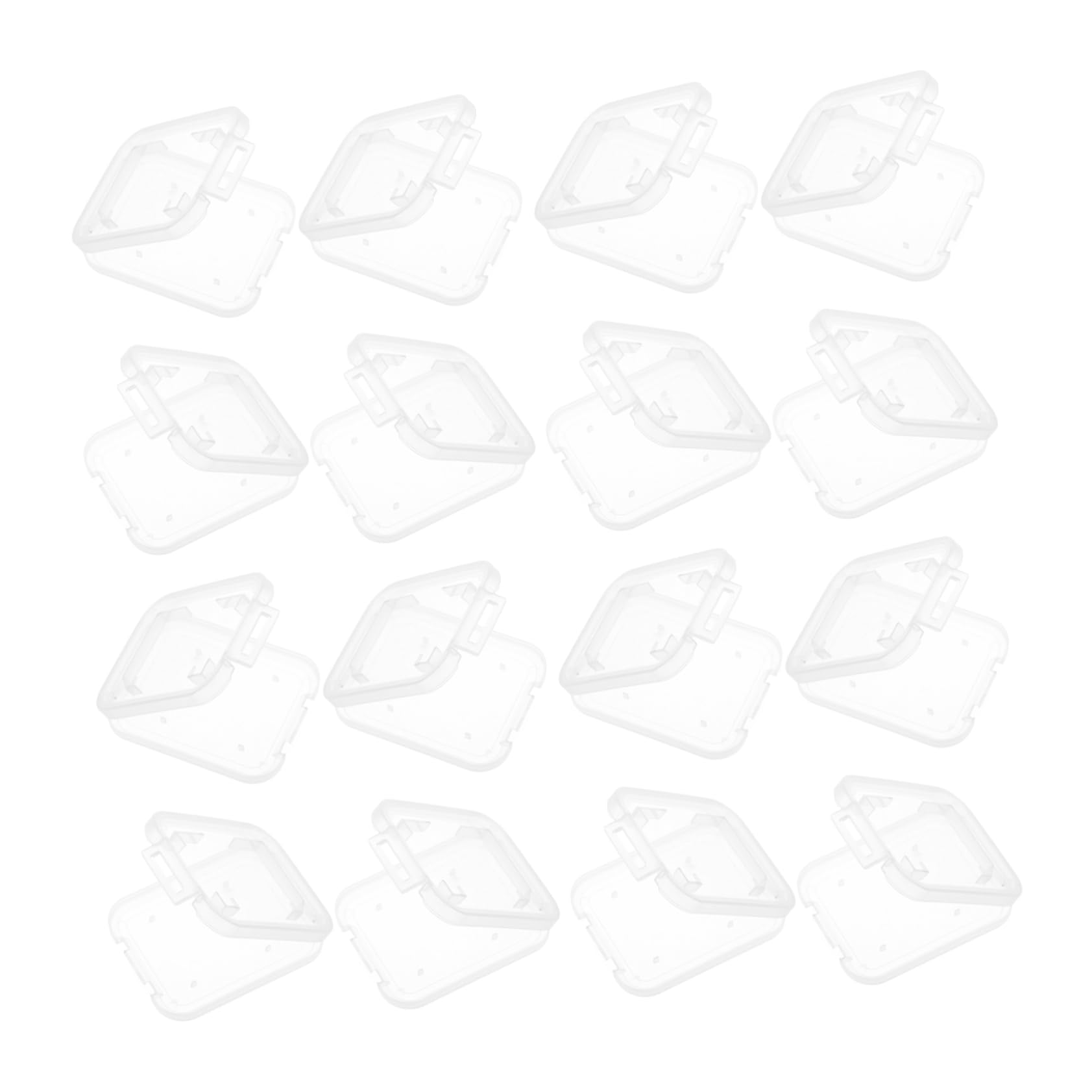 OSALADI 20pcs Memory Card Storage Box Case Holder Organizer for Cards Compact Design for Travel Home Use