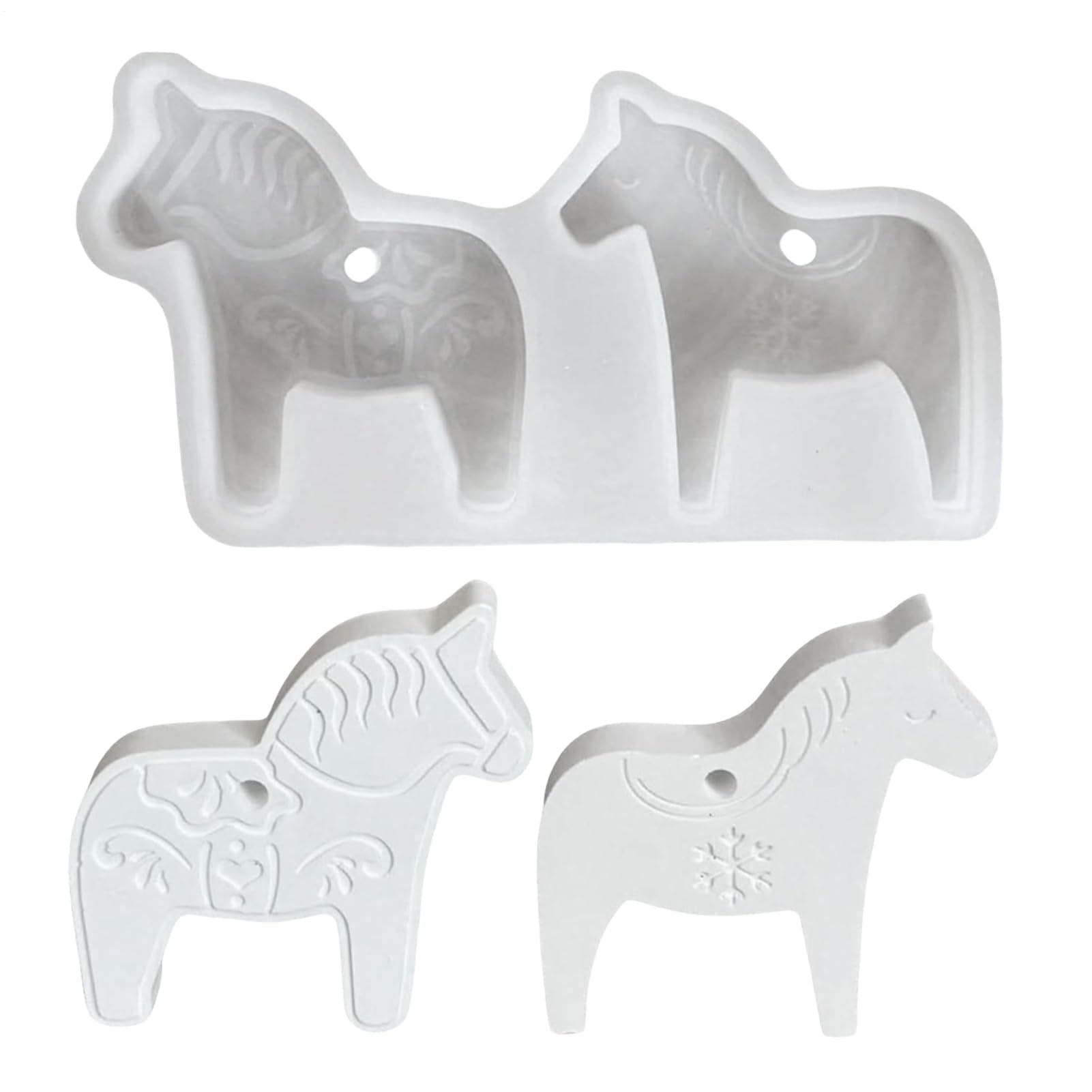 Horse Shape Silicone Mold | Horse Soap Molds Silicone - Flexible Craft Moulds for Polymer Paste Soap Pendant Aromatherapy Candle Home Decor Projects