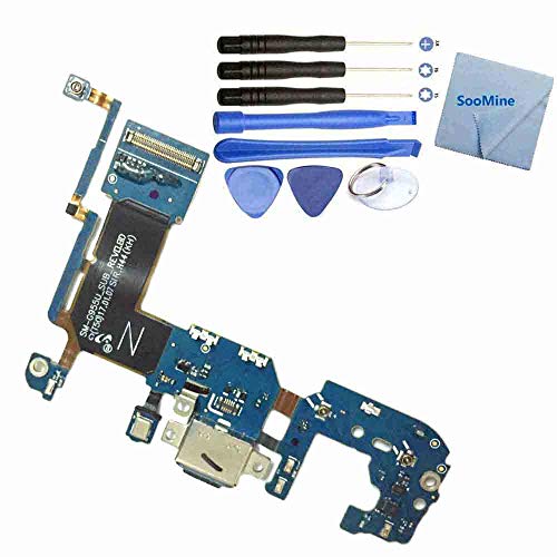 SooMine USB Dock Connector Charging Port Flex Cable Replacement Compatible with Samsung Galasy S8 Plus (S8 Plus G955U)