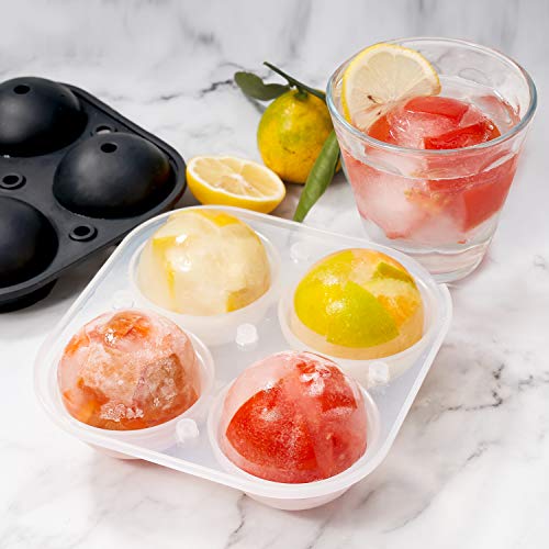 Round Ice Cube Mold, Easy Release Ice Ball Mold Ice Cube Trays Silicone Ice Cube Tray Large Ice Cube Tray for Whiskey, Cocktail Flexible