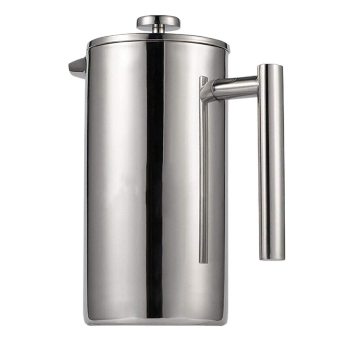 Générique Cafetière à Piston en Acier Inoxydable 800ml, Double Paroi Facile à Laver, Infuseur à Thé Multifonction pour Maison Cuisine